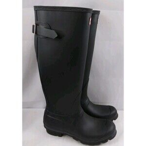 Hunter Original Tall Rain Boots Matte Black Women's Size 6